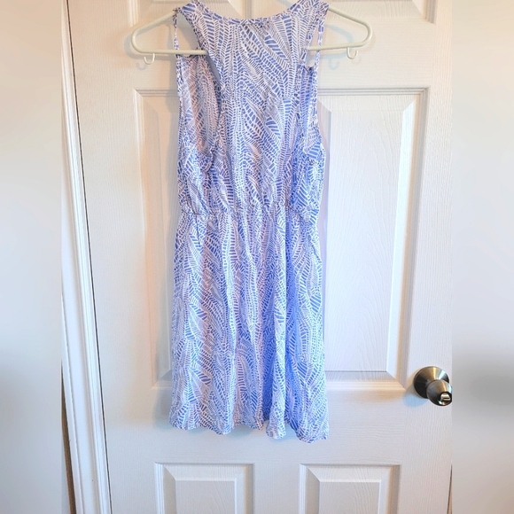UK2KA Blue Patterned Cotton Dress Size S - Picture 2 of 2